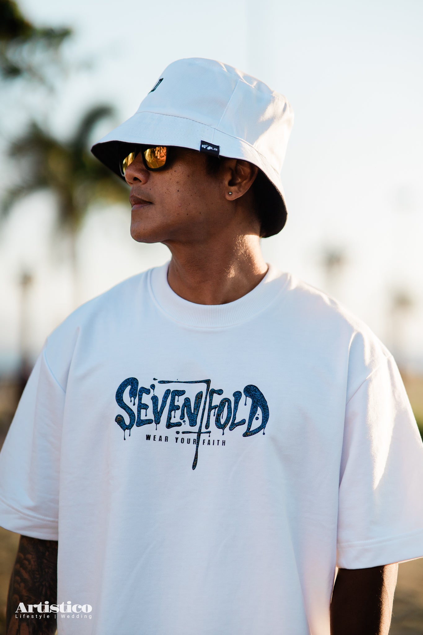 The Seventh Line Collection Christian Oversized White T-Shirt – Faith Streetwear