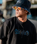 The Seventh Line Collection Christian Streetwear Black Oversized T-Shirt – Faith Streetwear