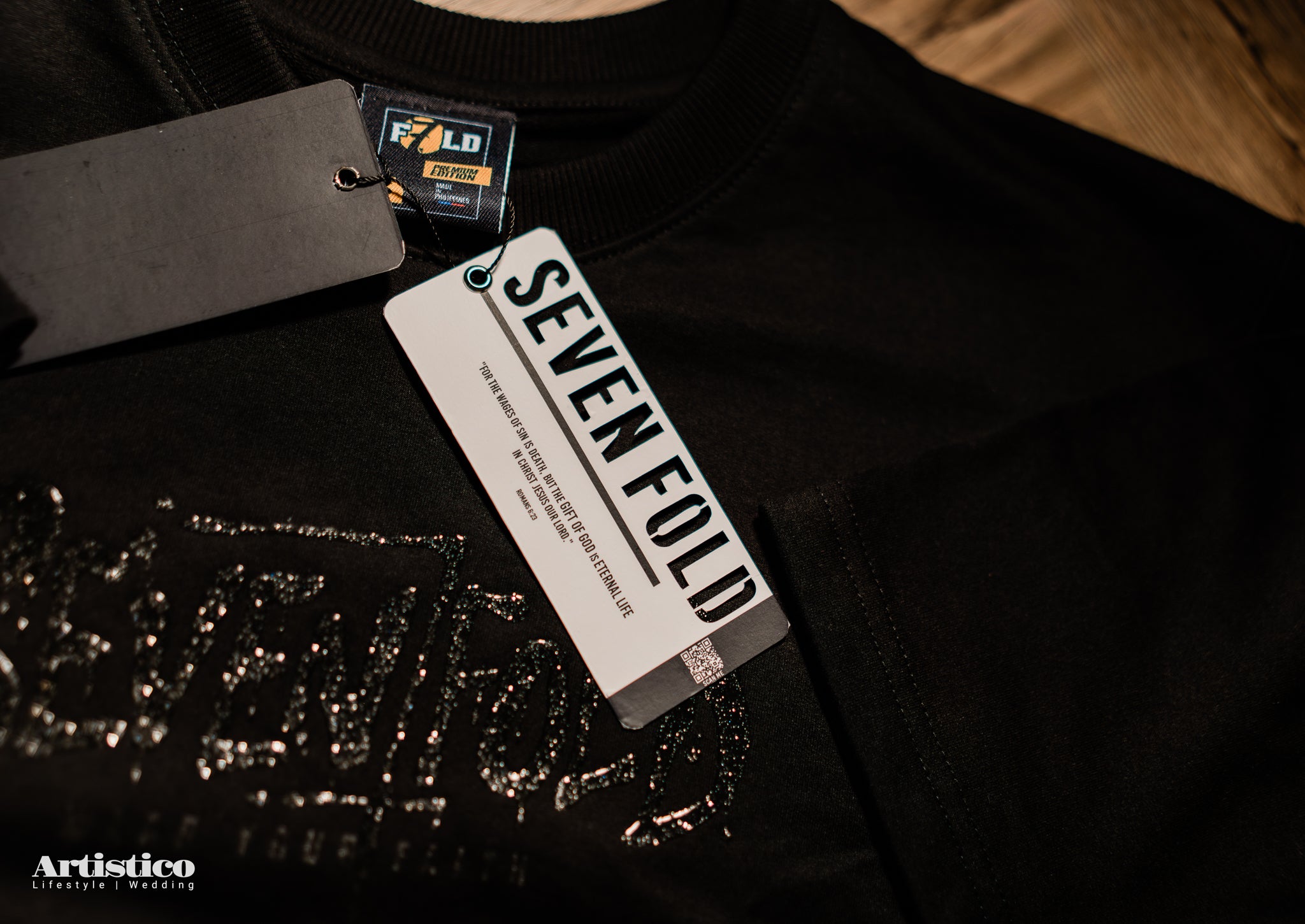 The Seventh Line Collection Christian Streetwear Black Oversized T-Shirt – Faith Streetwear