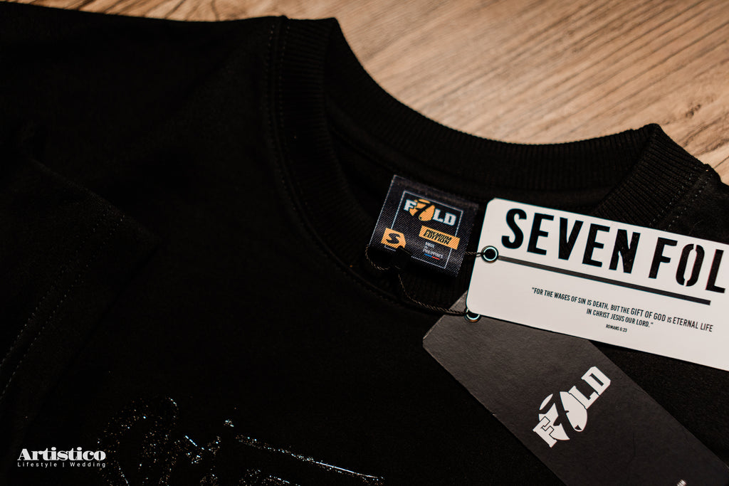 The Seventh Line Collection Christian Streetwear Black Oversized T-Shirt – Faith Streetwear