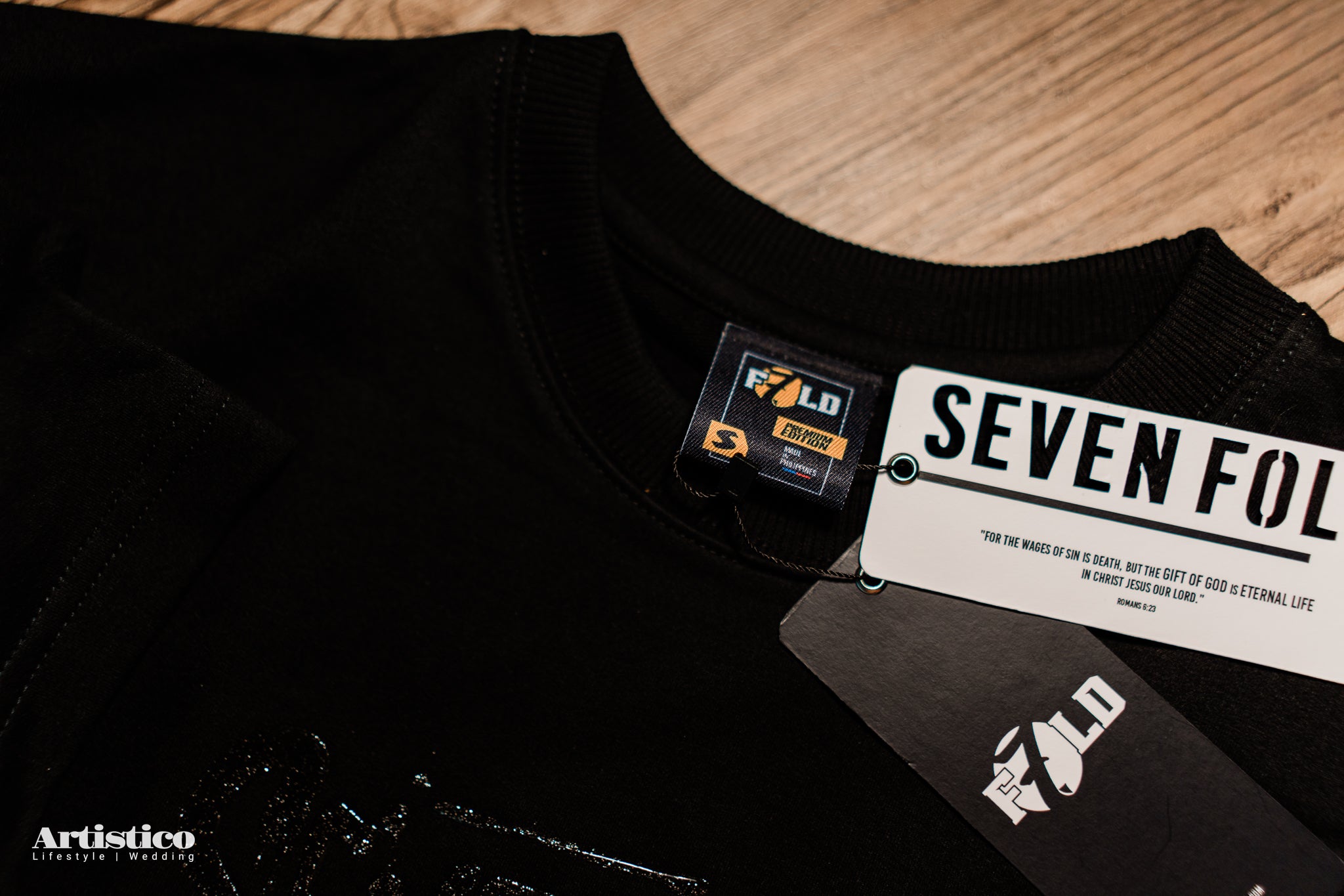 The Seventh Line Collection Christian Streetwear Black Oversized T-Shirt – Faith Streetwear